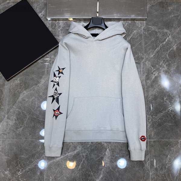 

2022 autumn designer men hoodies pullover classic letter long sleeve sanskrit printing of cross hooded hip hop high asian size s m  72, Black