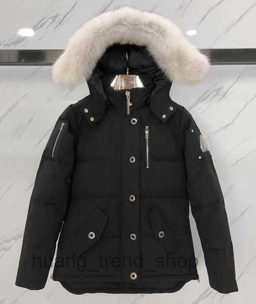 

m00semen winter big fur collar down jacket coats puffer jackets hooded thick coat mens couples parka doudoune 233vtaknucles, Black