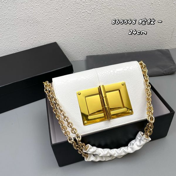 

r chain bag tf handbags ladies shoulder bag leather snake print plain turn buckle flap design fashion crossbody vintage luxury new 2022