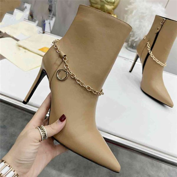 

luxury design boots louiseity fashion women retro decoration winter warm snow non slip high heel martin knight tassel casual socks boots viu, Black
