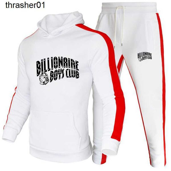 

men's tracksuits autumn and winter brand sportswear men's 2-piece warm fashion casual long-sleeved plus size billionaire fashion h, Gray