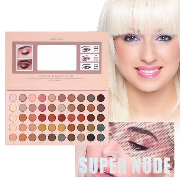 

women eye shadow makeup palette 50 colors matte shimmer blendable eyeshadow palette for girls female smooth eye shadow
