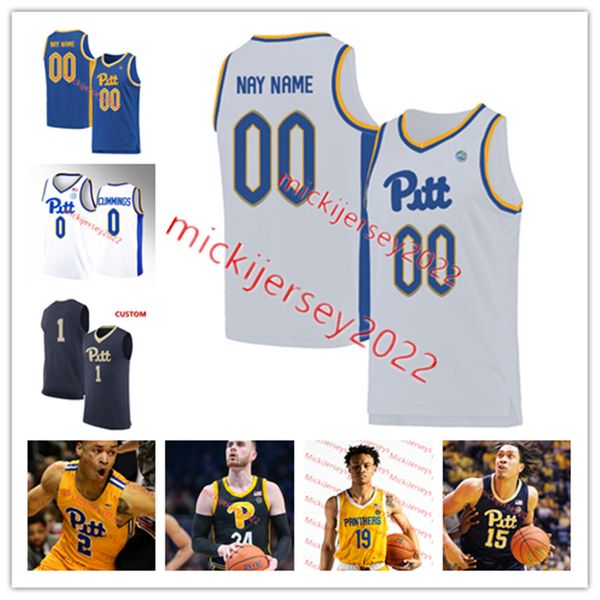 

custom dior johnson pittsburgh panthers basketball jersey stitched mens youth nelly cummings blake hinson greg elliott john hugley pitt jers, Black