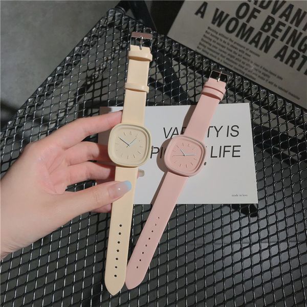 

hbp ladies watches leather strap square dial casual business wristwatches promotion gifts fashion clock montres de luxe, Slivery;brown