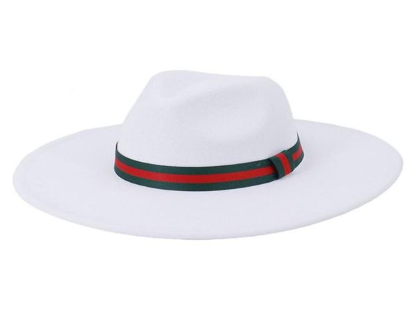 

wide brim hats white men women 95cm big wool fedora hat with chain ladies jazz bowler felt panama sombrero cap1723954, Blue;gray