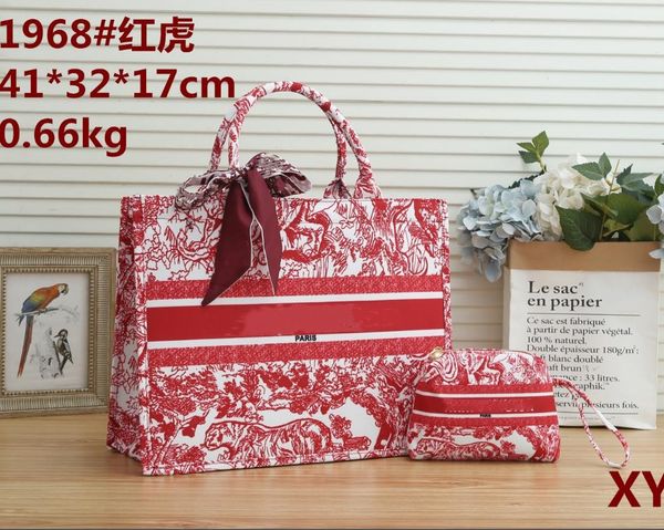 

new luxury classic logo design women's handbag vintage designer style tote bag