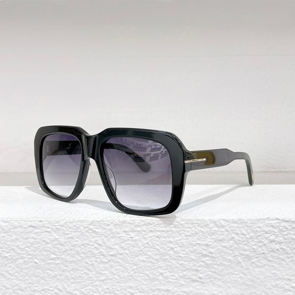 

0885 square sunglasses shiny black grey gradient women summer sun glasses shades outdoor uv400 protection eyewear, White;black