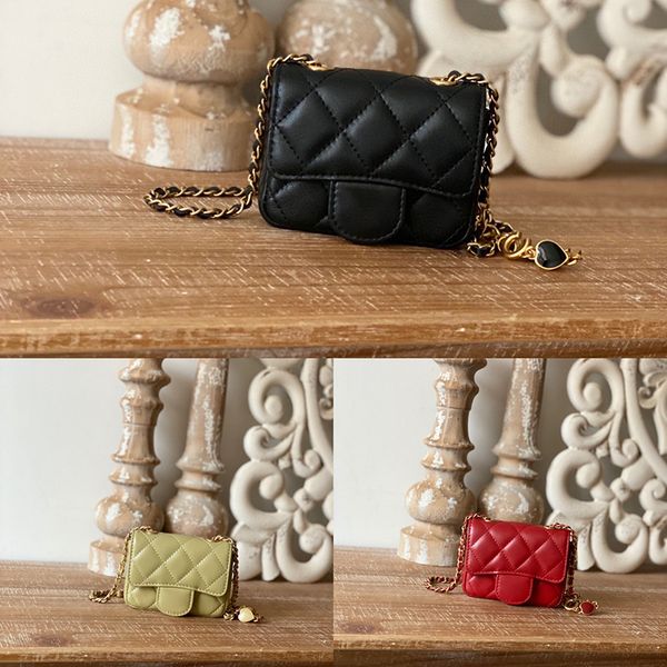 

10A Mirror quality Mini Crossbody Bag 11CM designer Wallet On Chain Bags Women Coin Purse With Box C208, #b
