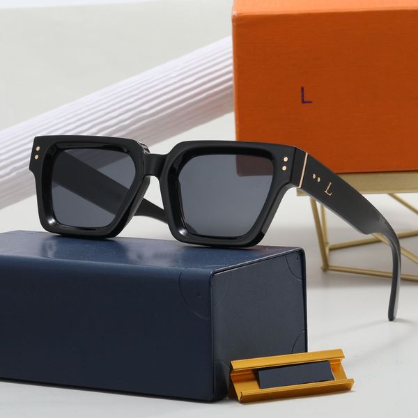 

designer sunglasses for women mens sunglass millionaire classic eyeglasses goggle outdoor beach driving sun glasses famous letters 6 colors, White;black