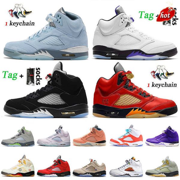 

2023 2022 women mens high og jumpman 5 5s basketball shoes aqua mars for her bluebird unc university blue concord green bean dj khaled x we