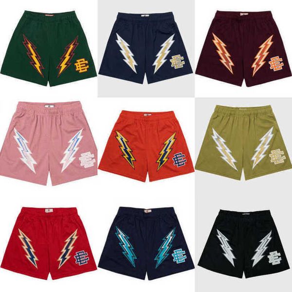 

luxury fashion men's ee shorts eric emanuel basic short new york city skyline men women jog pants casual fitness loose summer sports pa, White;black