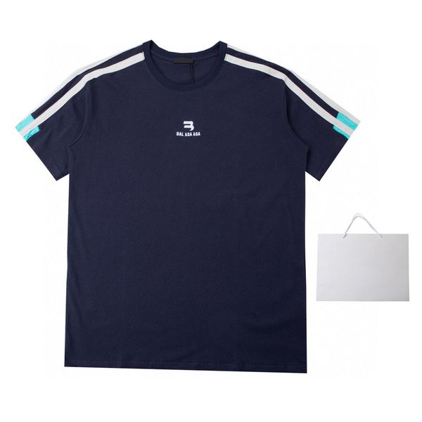 

men's plus tees polos round neck embroidered and printed polar style summer wear with street pure cotton m set shorts tshirt w1d, White;black