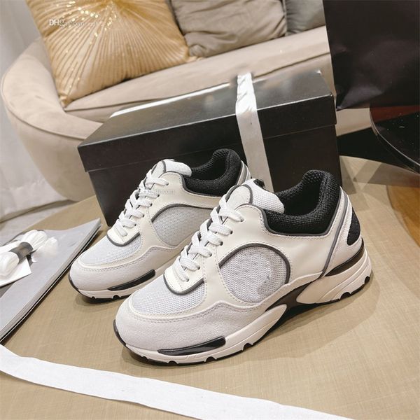 

shoes running designer running channel sneakers women luxury lace-up sports casual trainers classic sneaker woman ccity gsfs, Black