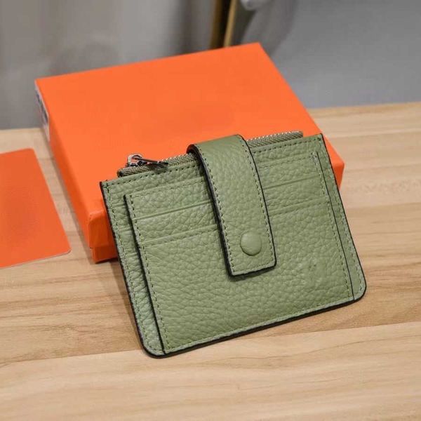 

luxury brand designer wallets card bag 2023 new men's and women's universal fashion texture purse multifunctional buckle gift box, Red;black