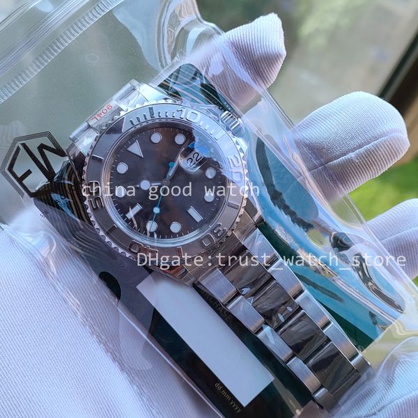 

5 colors men size watch 40mm ew factory 904l steel grey blue dial cal.3235 automatic movement ewf waterproof super luminous wristwatches ori, Slivery;black