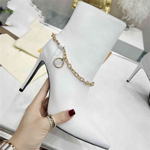 

luxury design boots louiseity fashion women retro decoration winter warm snow non slip high heel martin knight tassel casual socks boots viu, Black