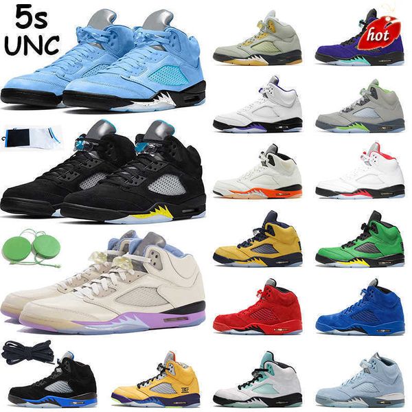 

2023 basketball shoes mens trainer retro racer blue sail raging bull 5s unc men jumpman 5 aqua mars for her concord