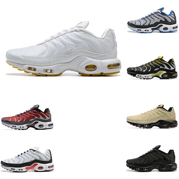 

2023 running shoes for men women tn plus terrascape triple white black lime tns 3 laser blue light bone university gold mens trainer 40-46