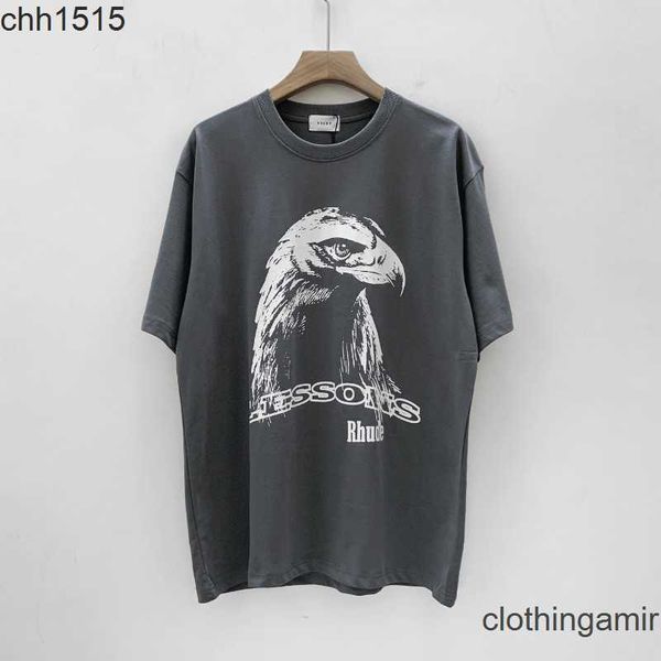 

rhude tshirt streetwear mens t shirt trendy rh limited leisure high street hip hop summer loose round neck short sleeve x4bh, White;black
