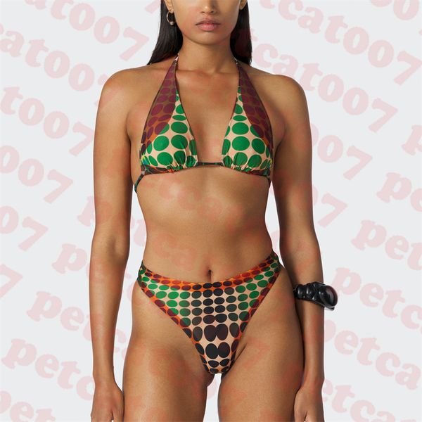 

fashion dot bikini halter swimsuit holiday style womens swimwear two colors