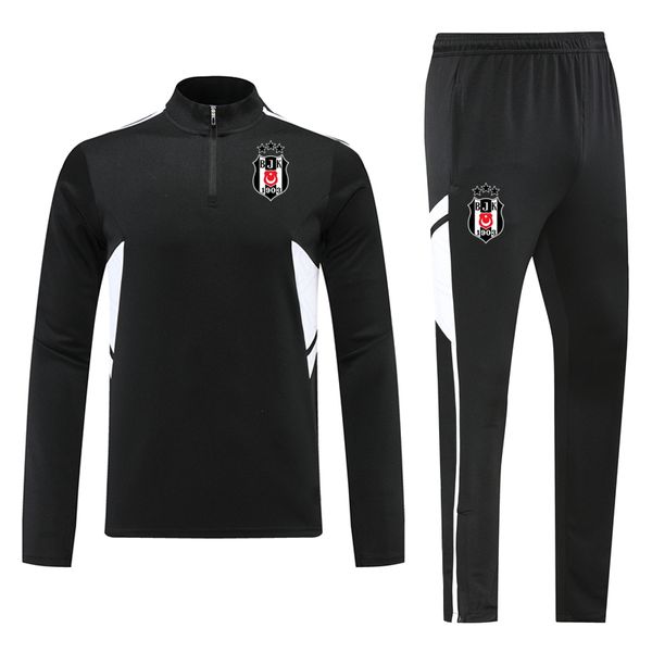 

besiktas men's tracksuits soccer sportswear sets sports casual jackets and pants winter football training weat kits personal group cust, Gray