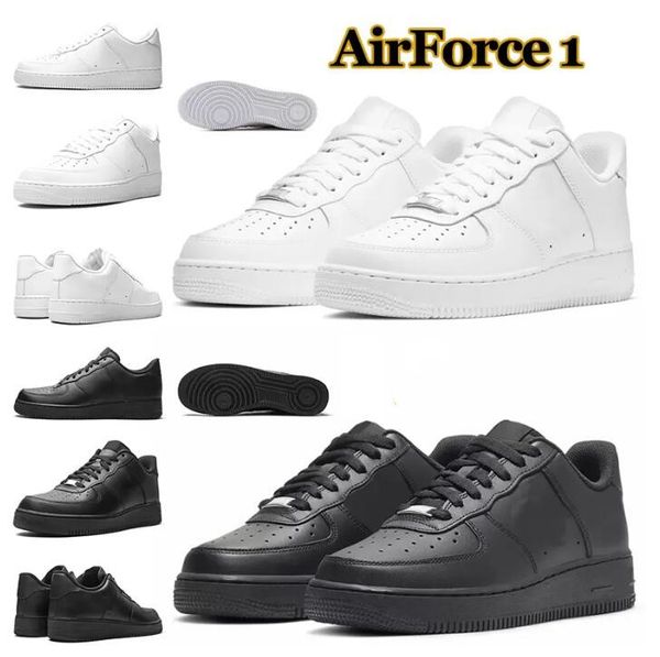

designer airforces outdoor forces men low skateboard shoes discount one 1 07 knit euro high women all white black wheat airs sports running