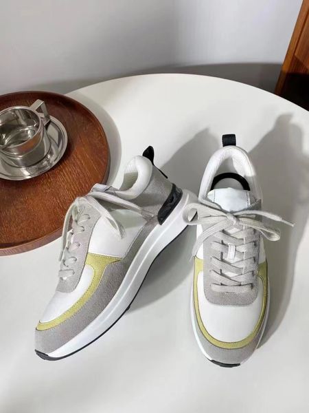 

2023 designer sneakers calfskin shoes reflective sneakers vintage suede leather trainers fashion stylist shoespatchwork leisure shoe platfor, Black