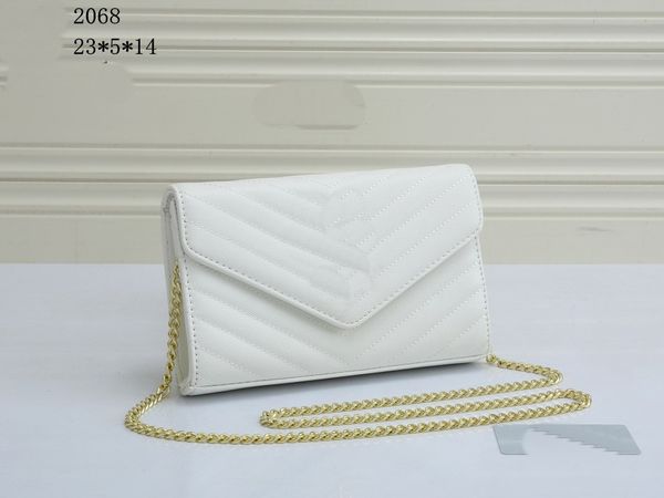 

2023 fashion bags shoulder luxurys designer chain gold women handbags leather bag flip cover diagonal messenger crossbody purse wallets