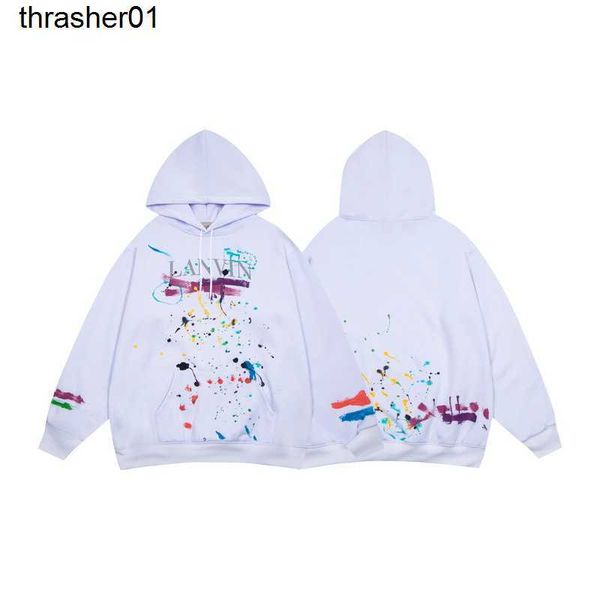 

men's hoodies sweatshirts winter 2022 designer galery dept fashion brand graffiti loose sweater hooded, Black