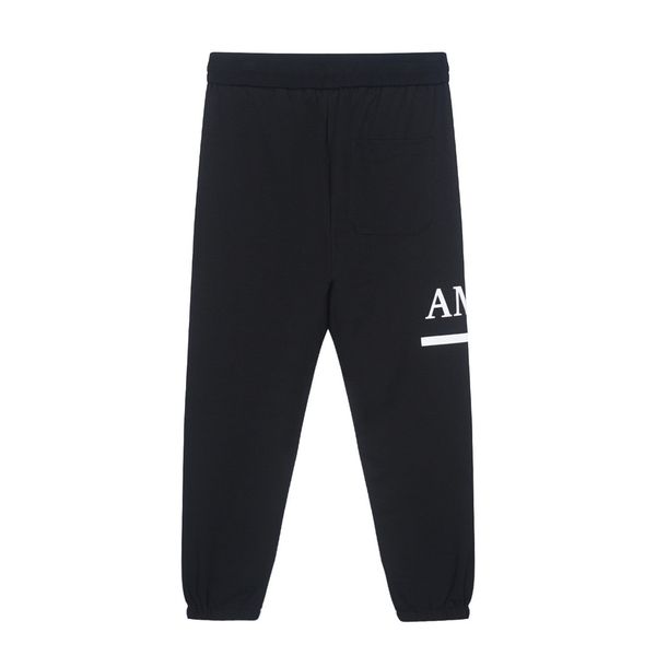 

designer mens pants letter print casual men women tracksuits joggers pant fashion hip hop elastic waist trousers, Black