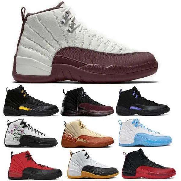 

blue jumpman 12 12s mens basketball shoes white guava ice oreo sail noir metallic purple black cat bred shimmer cactus jack men women sneake