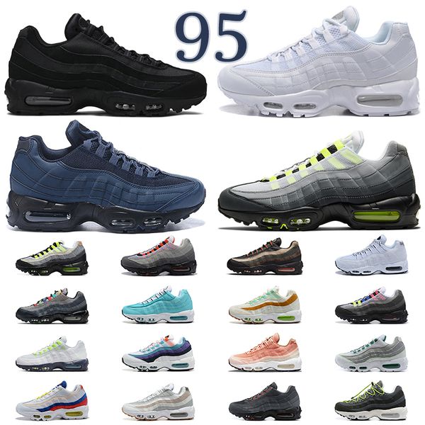 

og neon 95 running shoes 95s men women sport trainer triple white black midnight navy solar red smoke grey khaki mens trainers outdoor sneak