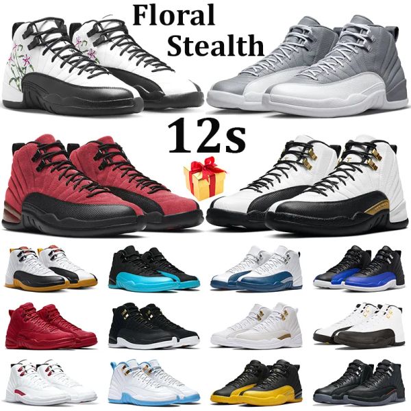 

jumpman 12 12s men basketball shoes university blue sail kaws metallic purple cement alternate sports trainer sneaker us 5-16. 5