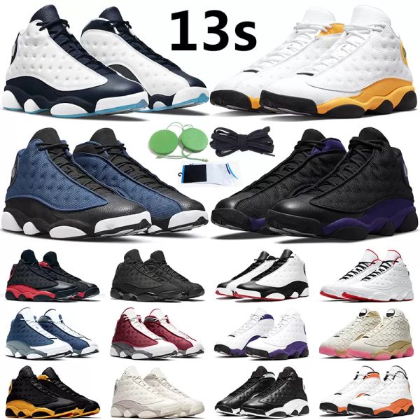

jumpman 13s black cat hyper royal basketball shoes cap and high playground reverse he got game reflective womens mens 2023 new