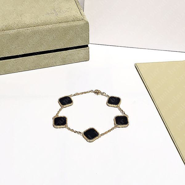 

classic 18k gold bracelet for women stainless steel girls bracelets fashion plant style jewelry mother's day christmas birthday gift, Golden;silver