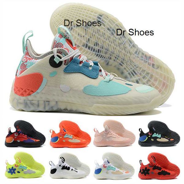 

2021 harden vol 5 men's basketball shoes men vol.5 solar yellow red pink nets support icey futurenatural blue sport weaving trainer zap