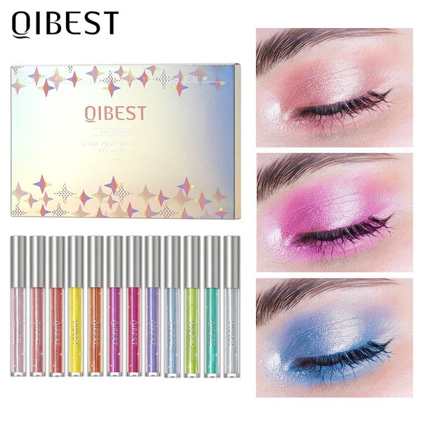 

12/pcs liquid glitter eyeshadows variety colors in one eye shadow kit