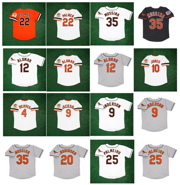 

mike mussina 1984 throwback orioles cooperstown baseball jersey brady anderson reggie jackson adam jones jim palmer earl weaver frank robins, Blue;black