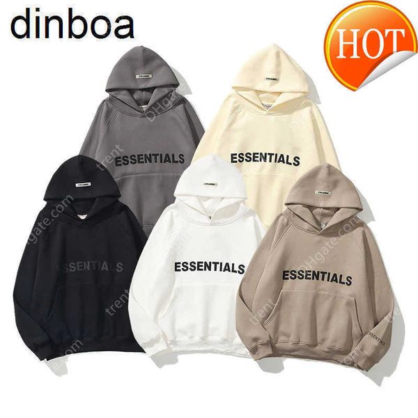 

2023 men's and women's sweatshirt reflective letter printed fleece super hoodie fashion hip hop street sweat, Black
