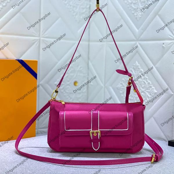 

lvs women buci shoulder handbag purse bag tote bags epi leather zipper closure detachable strap handle letters lady axillary bag m46161 loui