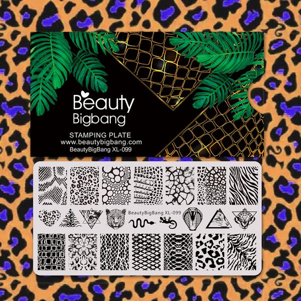 

nail art tools nail artnail templates beauty bigbang stamping plates leopard snake animal skin pattern template nail art accessories, White