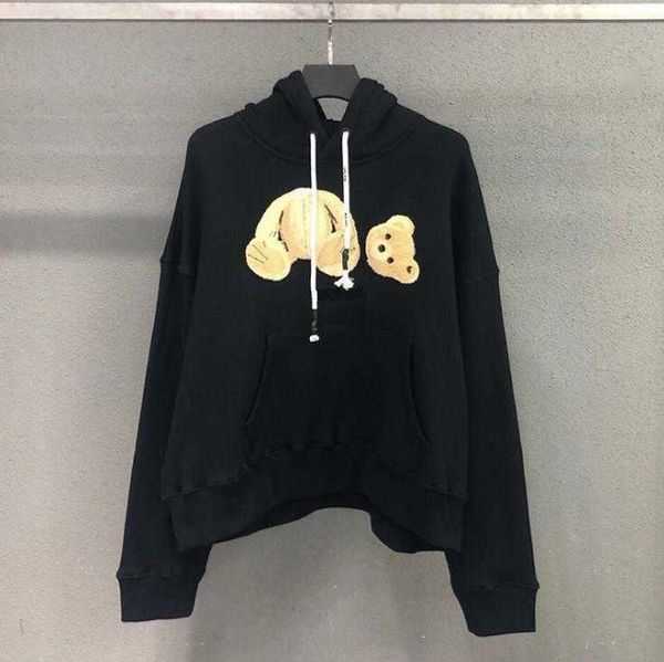 

ew sale fashion hoodie broken bear sweatshirt teddy bear trendy terry explosion sweater style men and women size s-xl{category}k961{category, Black