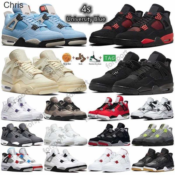 

quality designer jumpman 4 sail basketball shoes 4s noir university blue black cat shimmer men star fish mushroom orange, Black;white