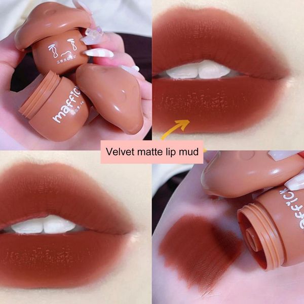 

lipstick lip glaze stylish non sticky anti-fade makeup accessories women matte lipstick for beauty