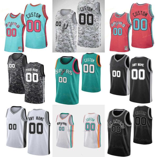 

men women youth san antonio''spurs''custom 26 dominick barlow 55 hall tim 21 duncan tony 9 parker manu 20 ginobili baske, Black;red