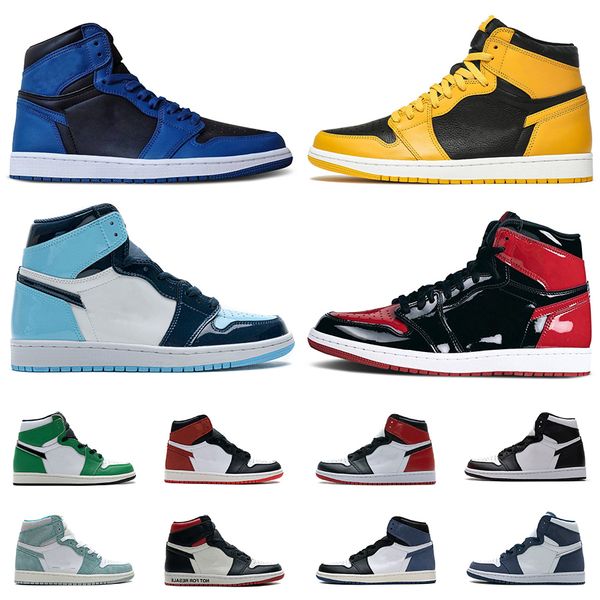 

high jumpman og 1 1s basketball shoes starfish patent unc obsidian university blue fearless dark marina lucky green sneakers mocha midnight