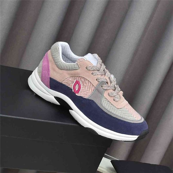 

luxury design bowling shoes channel 2023 fashionable men and women leather canvas letter logo casual outdoor sports running shoes 04-021