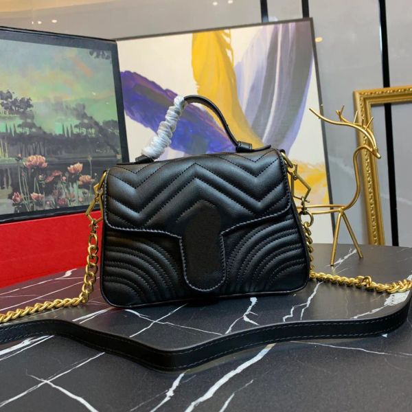 

2023 Designer Ladies Evening Bags Totes Handbag Genuine Leather Brand Messenger Chain Classic fashion Luxury, Red