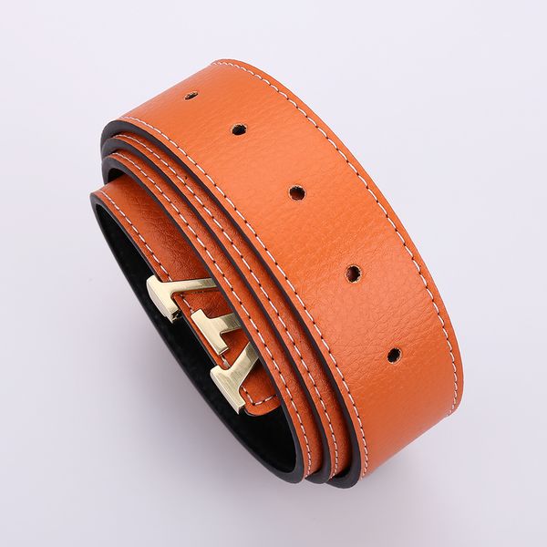 

2023Men Designers Belts Classic fashion luxury casual letter V smooth buckle womens mens leather belt Carry Car suture with gift box width 3.8cm, Width 3.8cm with gift box