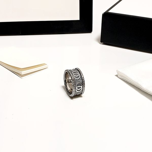 

luxury men and women g rings fashion letter brass rings non-fading anti-allergies valentine's day birthday gift, Silver